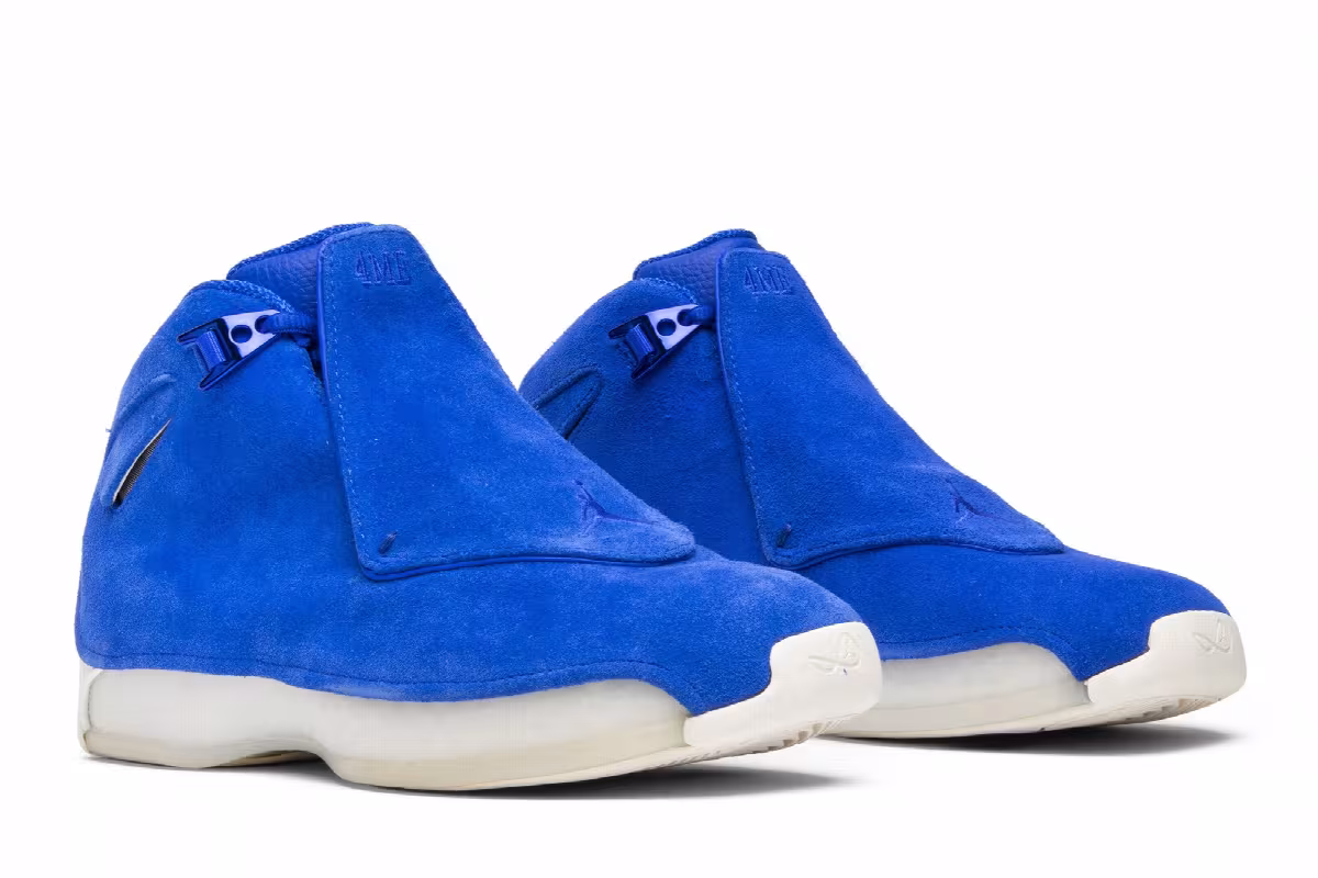 Air Jordan 18 Blue Suede, view 9