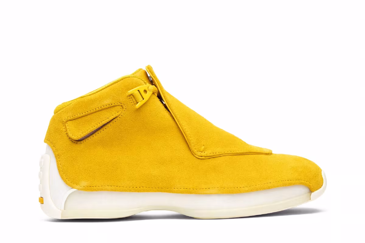 Air Jordan 18 Yellow Suede, view 2
