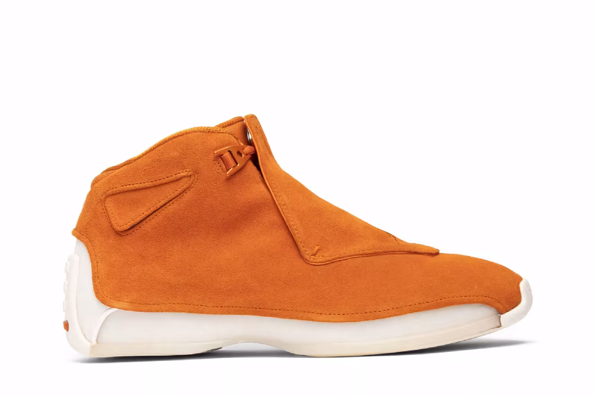 Air Jordan 18 Orange Suede, view 2