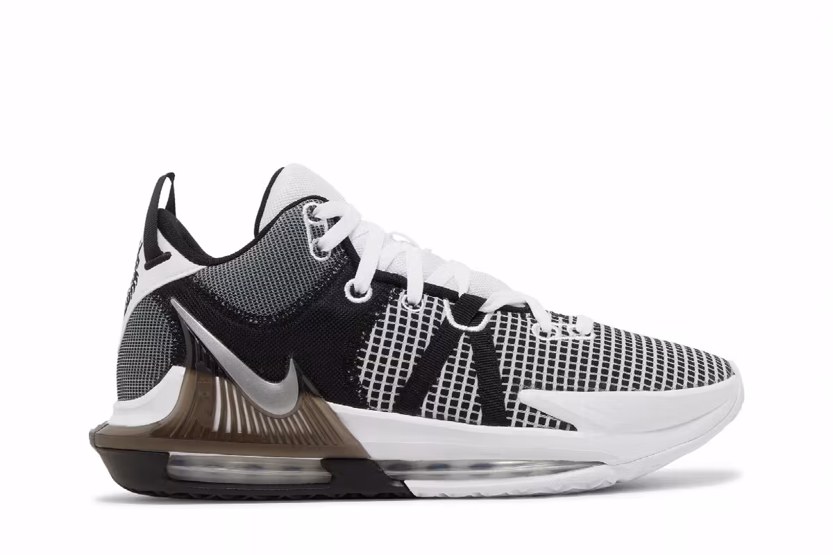 Nike LeBron Witness 7 White Black, view 2