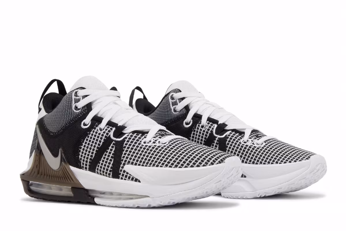 Nike LeBron Witness 7 White Black, view 9