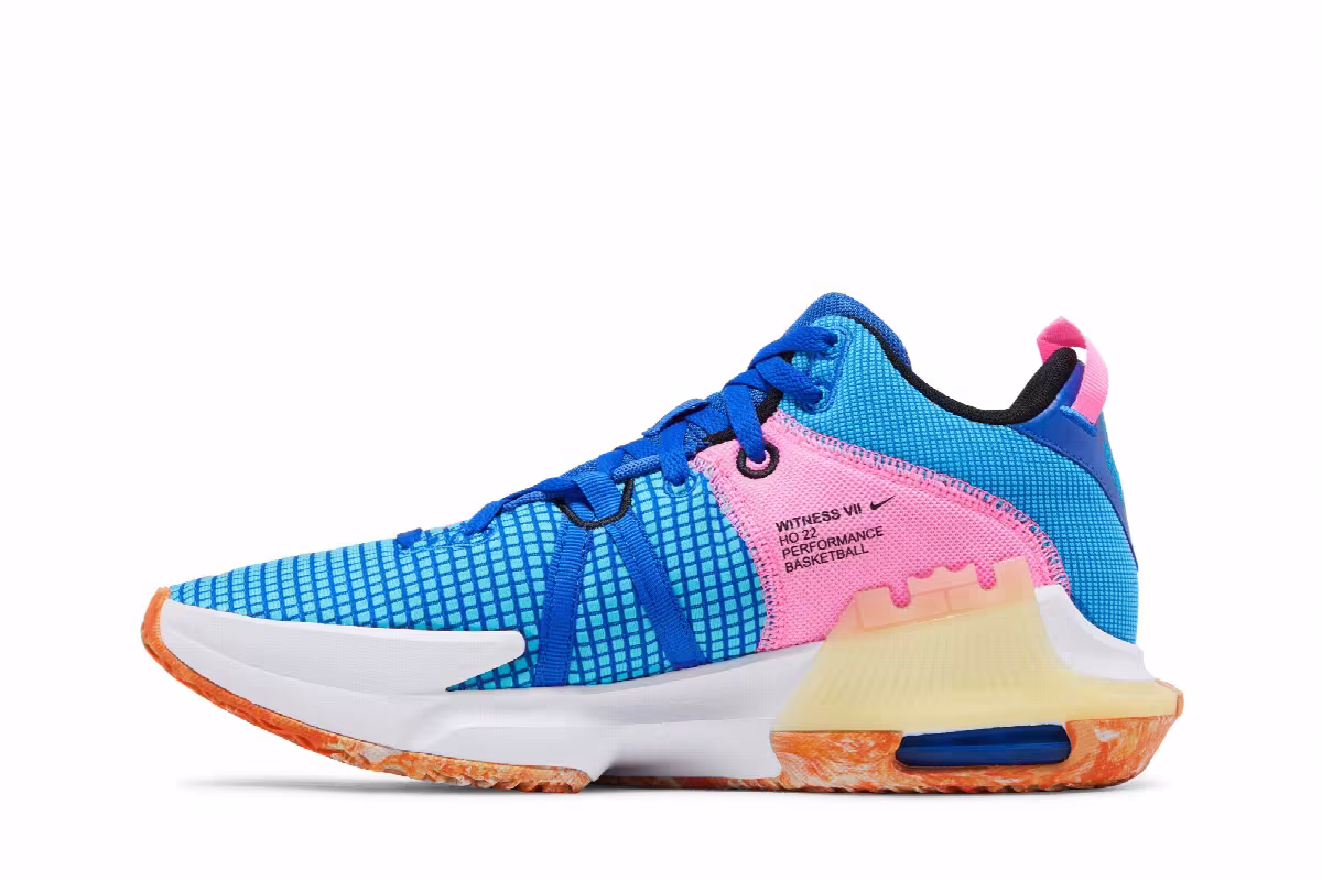 Nike LeBron Witness 7 Hyper Royal Pink, view 4