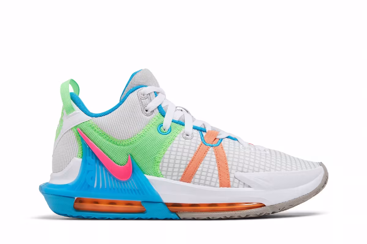 Nike LeBron Witness 7 Grey Fog Multi-Color, view 2