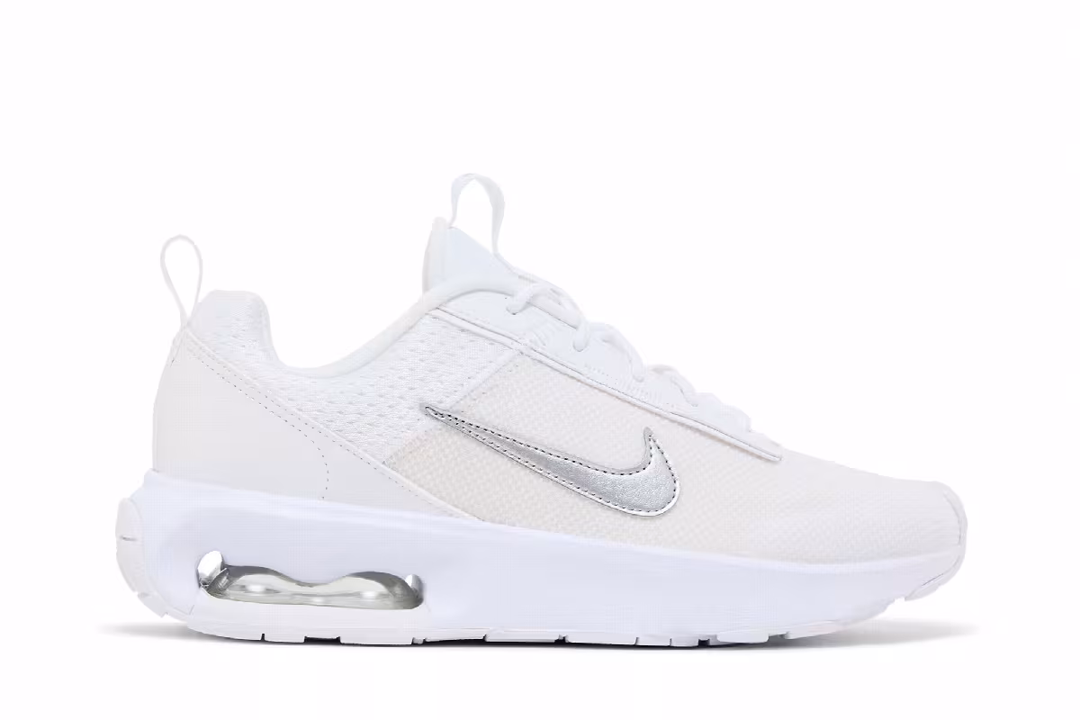 Nike Women's Air Max Interlock Lite White Metallic Silver, view 2