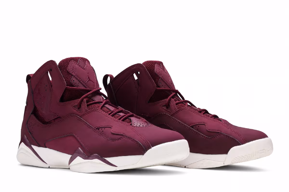 Air Jordan True Flight Burgundy, view 9