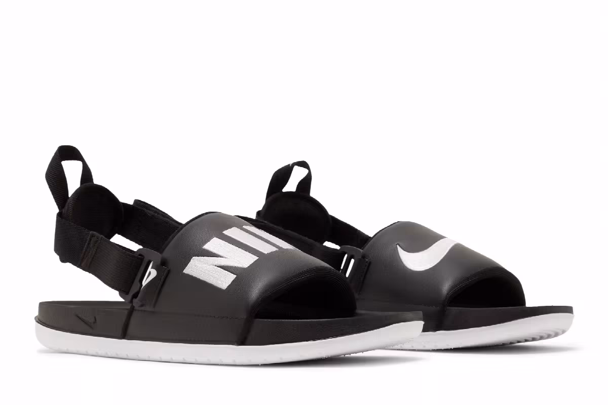 Nike OffCourt FlyEase Slide Black White, view 9