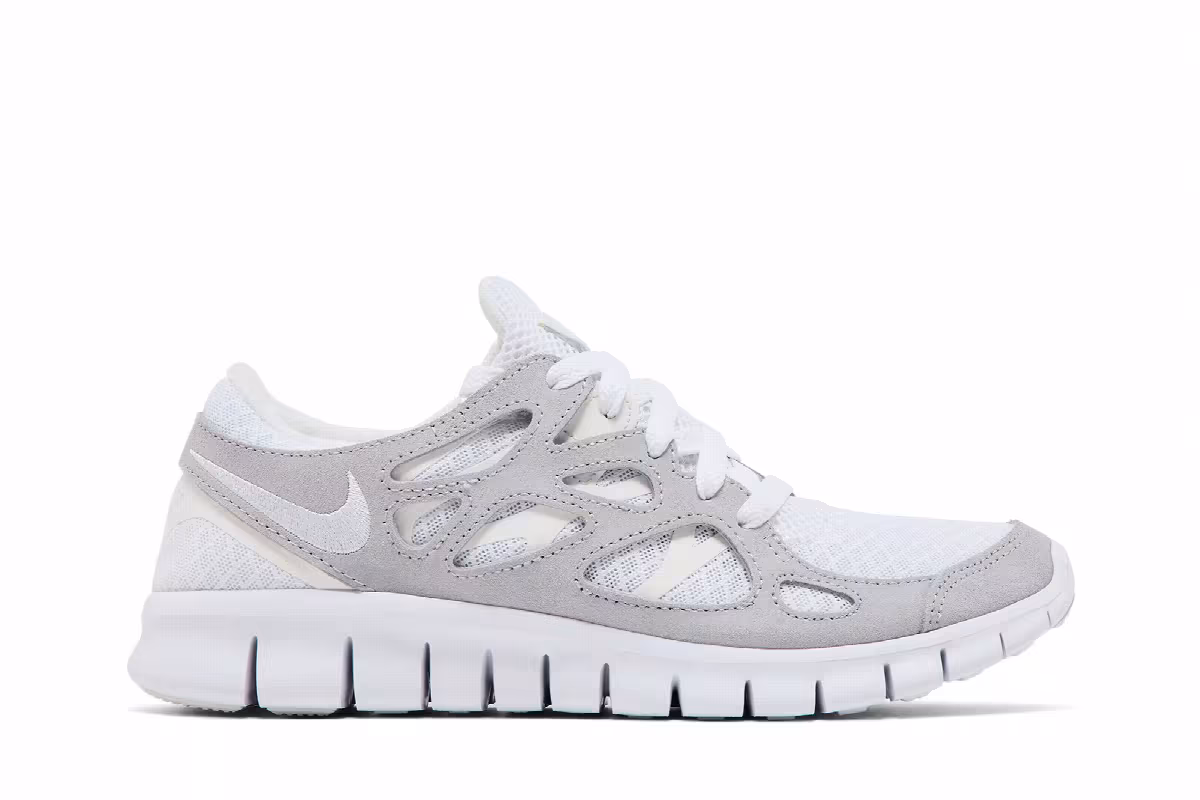 Nike Women's Free Run 2 Summit White Goldtone, view 2