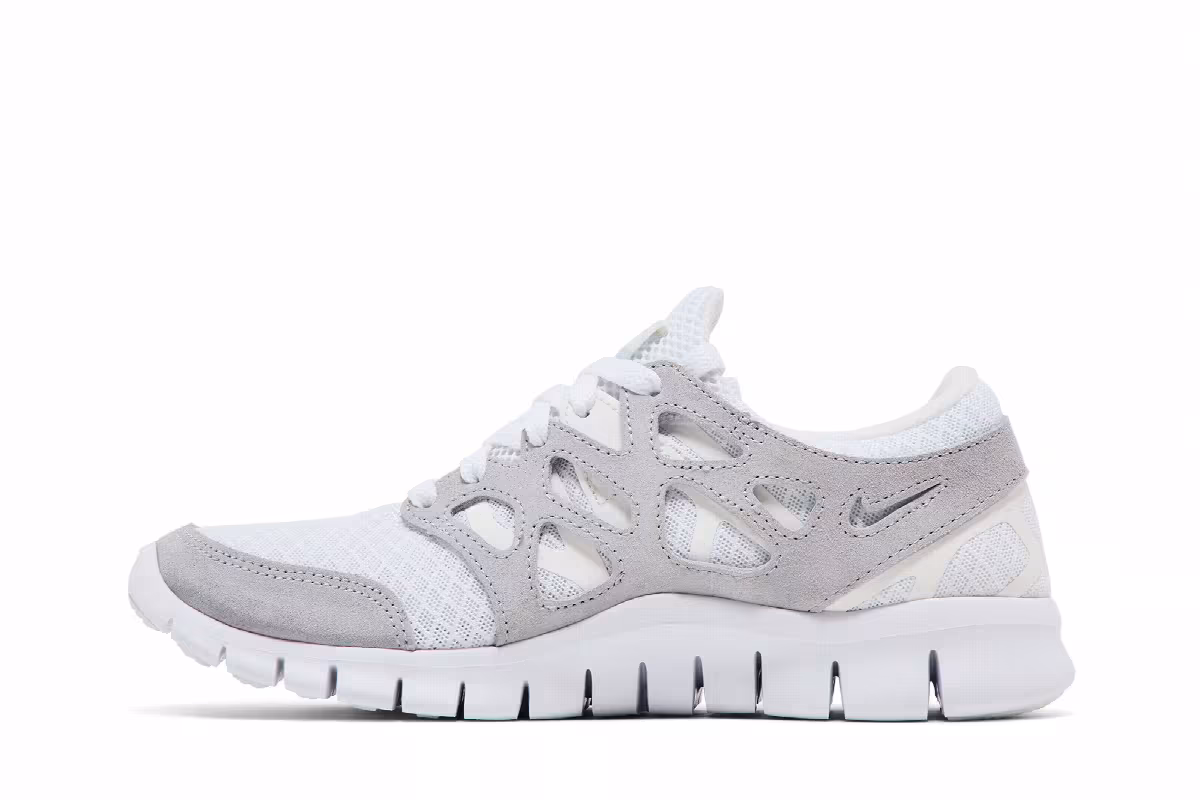 Nike Women's Free Run 2 Summit White Goldtone, view 4