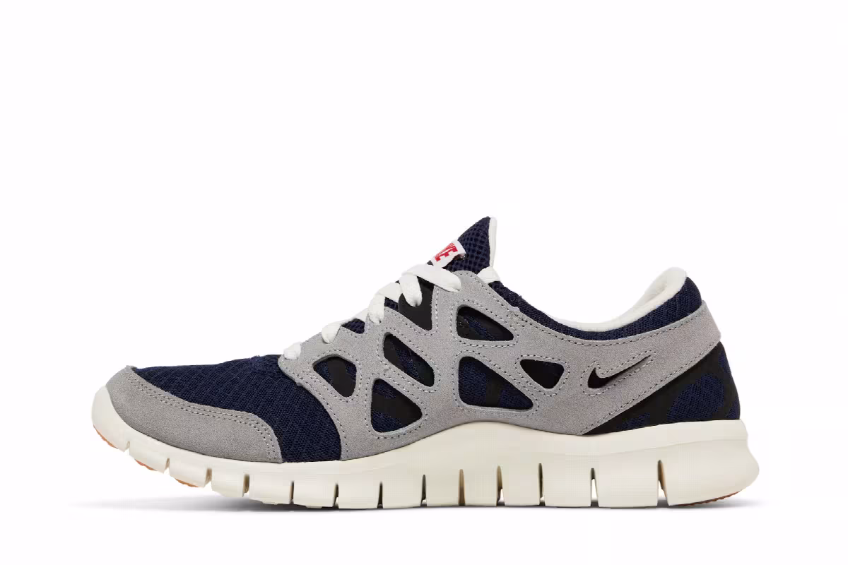 Nike Free Run 2 Midnight Navy Wolf Grey, view 4