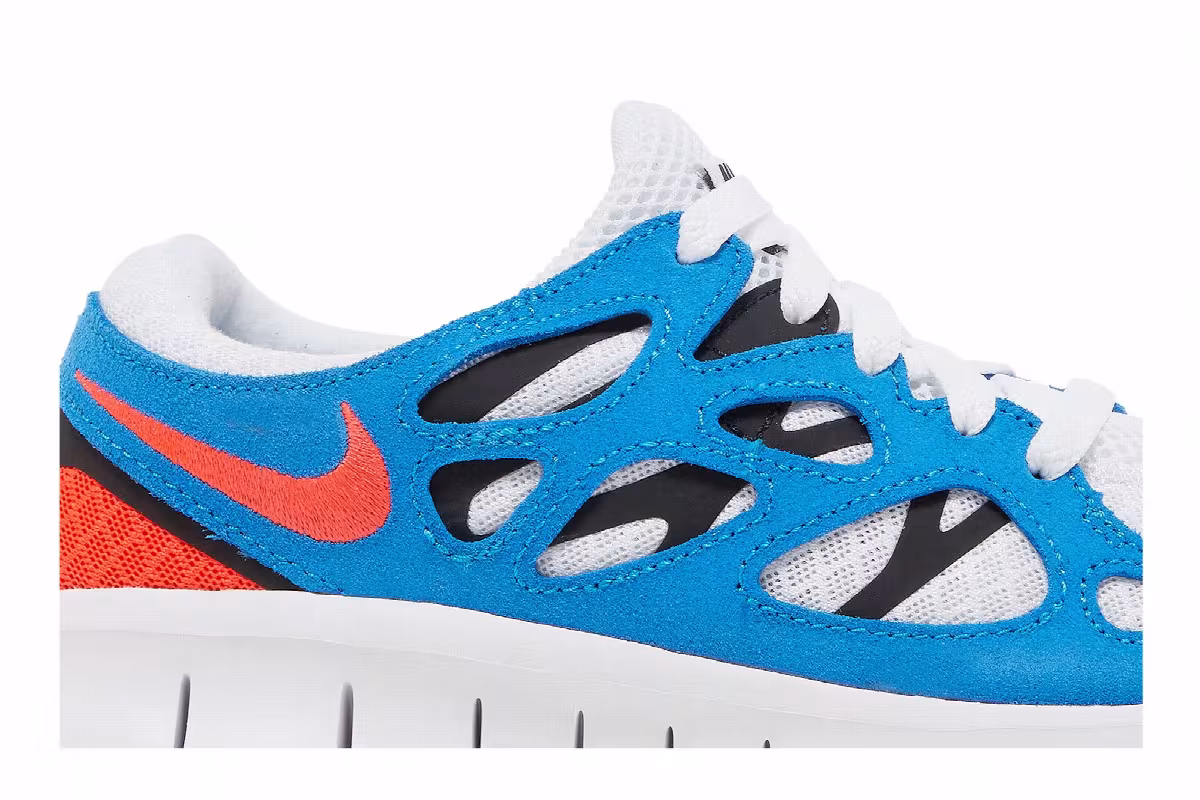 Nike Women's Free Run 2 White Photo Blue, view 3
