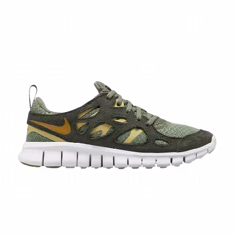 Nike Free Run 2 GS 'Oil Green Wheat Gold'