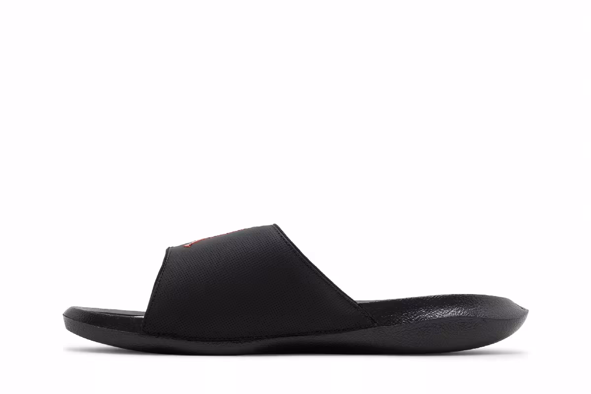 Air Jordan Hydro 6 Slide Black University Red, view 4