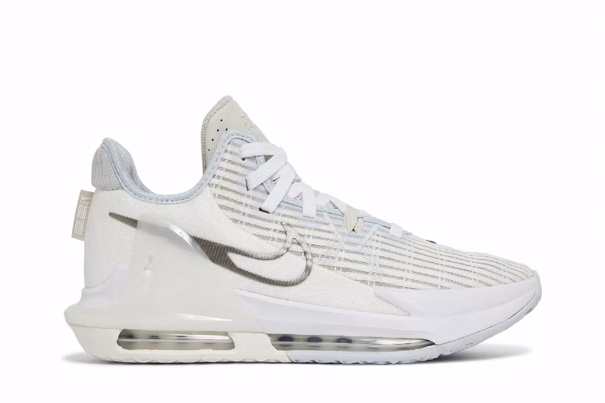 Nike LeBron Witness 6 Summit White Metallic Pewter, view 2