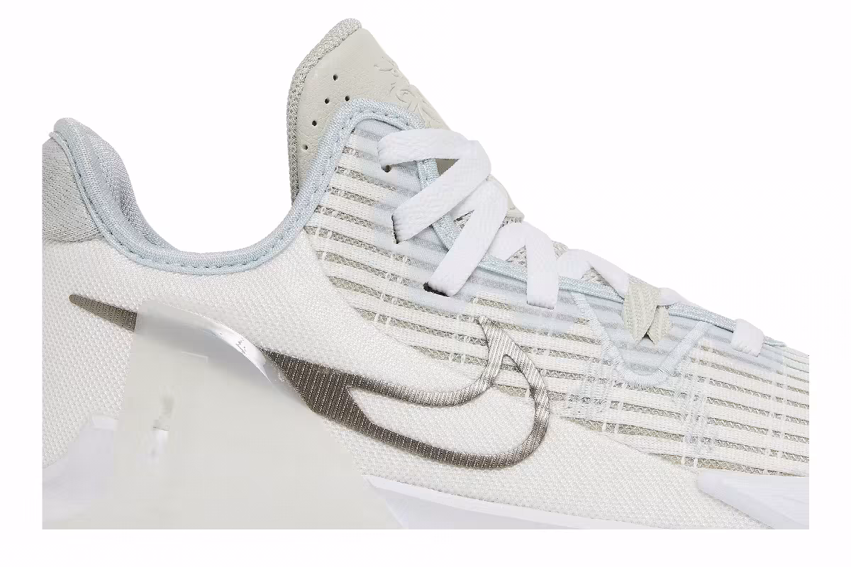 Nike LeBron Witness 6 Summit White Metallic Pewter, view 3