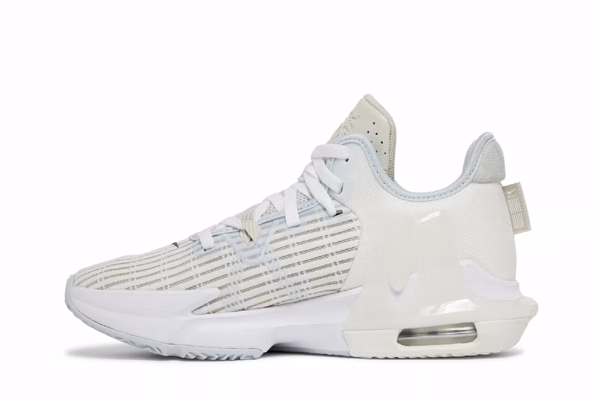 Nike LeBron Witness 6 Summit White Metallic Pewter, view 4