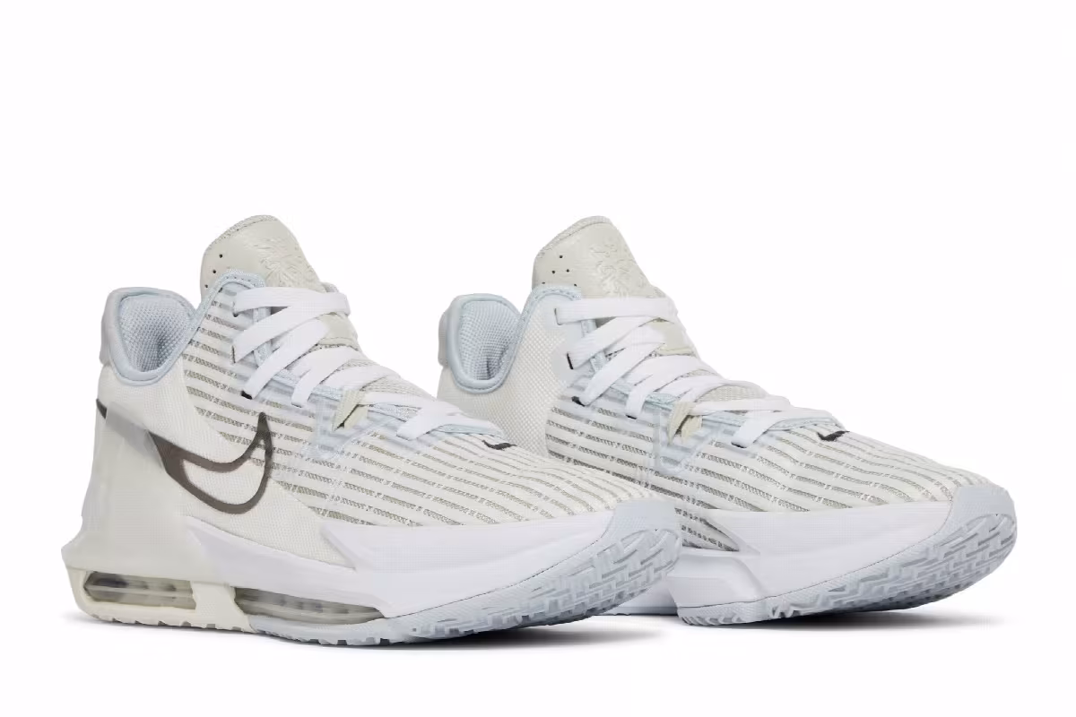 Nike LeBron Witness 6 Summit White Metallic Pewter, view 9