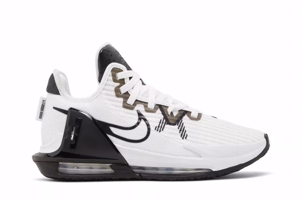Nike LeBron Witness 6 TB White Black, view 2