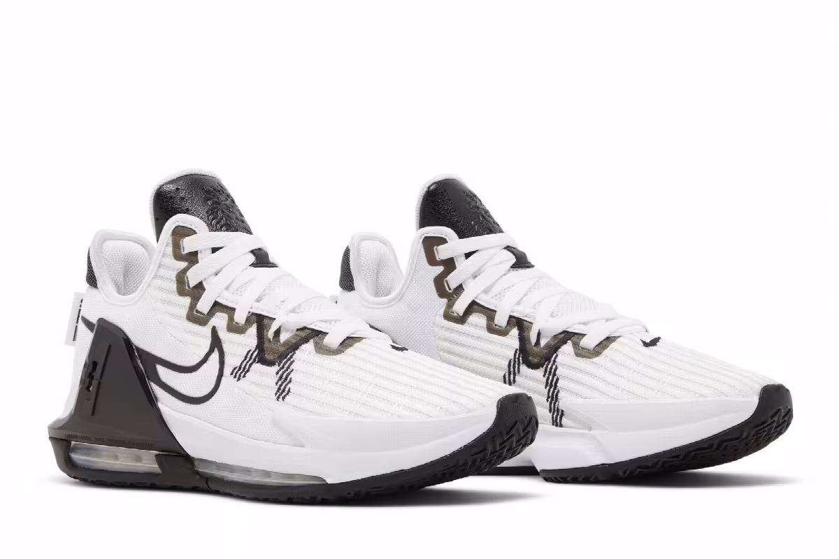 Nike LeBron Witness 6 TB White Black, view 9