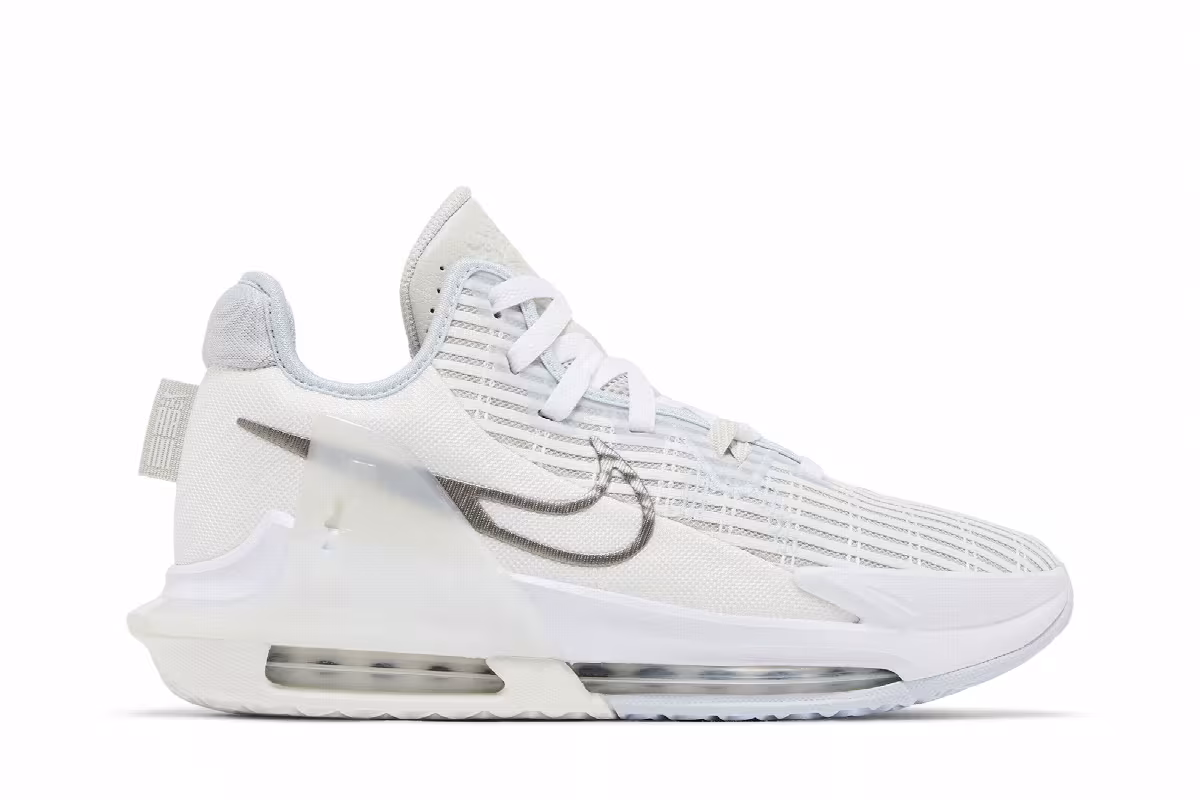 Nike Lebron Witness 6 EP White Metallic Pewter, view 2