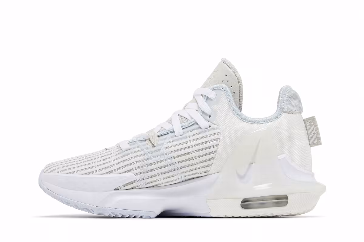 Nike Lebron Witness 6 EP White Metallic Pewter, view 4