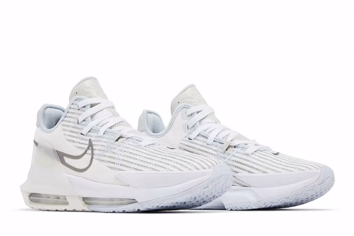 Nike Lebron Witness 6 EP White Metallic Pewter, view 9