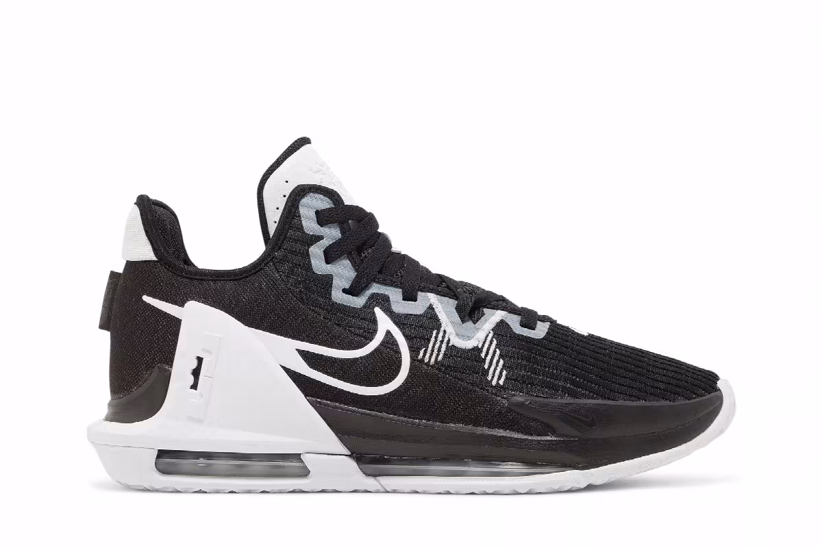 Nike LeBron Witness 6 TB Black White, view 2
