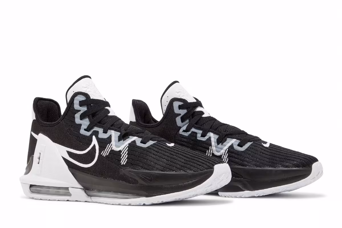Nike LeBron Witness 6 TB Black White, view 9