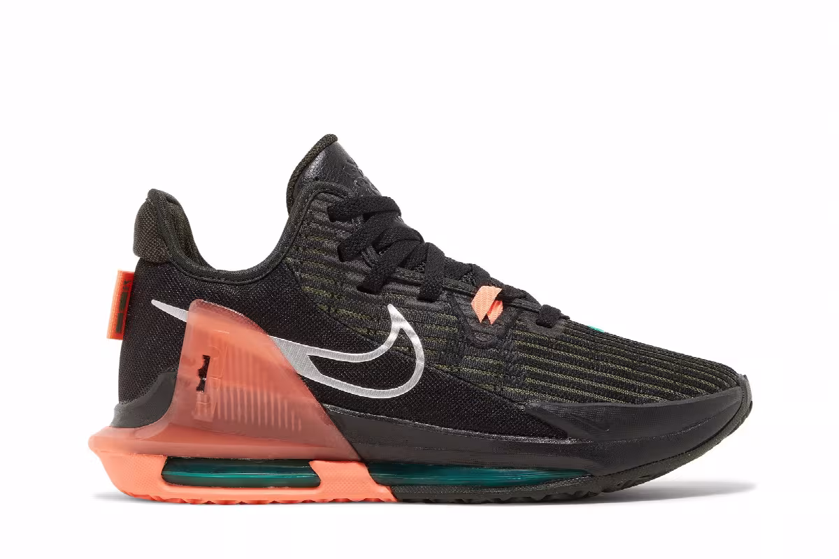 Nike LeBron Witness 6 Black Sequoia Crimson Pulse, view 2