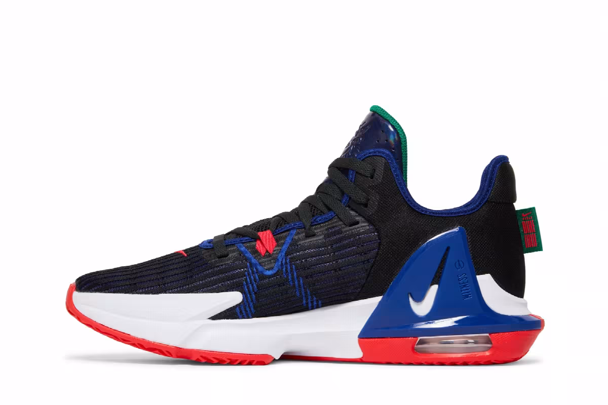 Nike LeBron Witness 6 Black Deep Royal Blue, view 4