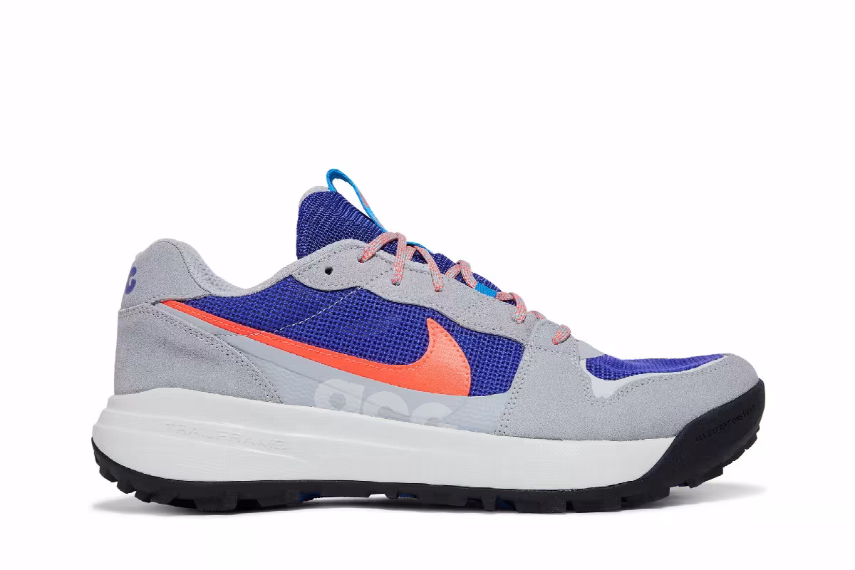 Nike ACG Lowcate Wolf Grey Bright Crimson, view 2