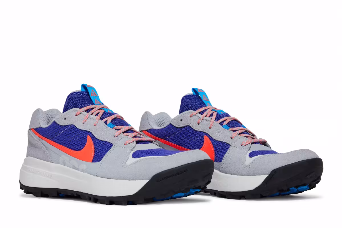 Nike ACG Lowcate Wolf Grey Bright Crimson, view 9