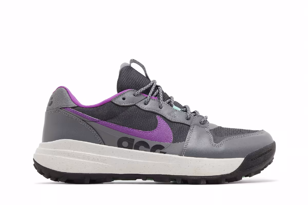 Nike ACG Lowcate Smoke Grey Vivid Purple, view 2