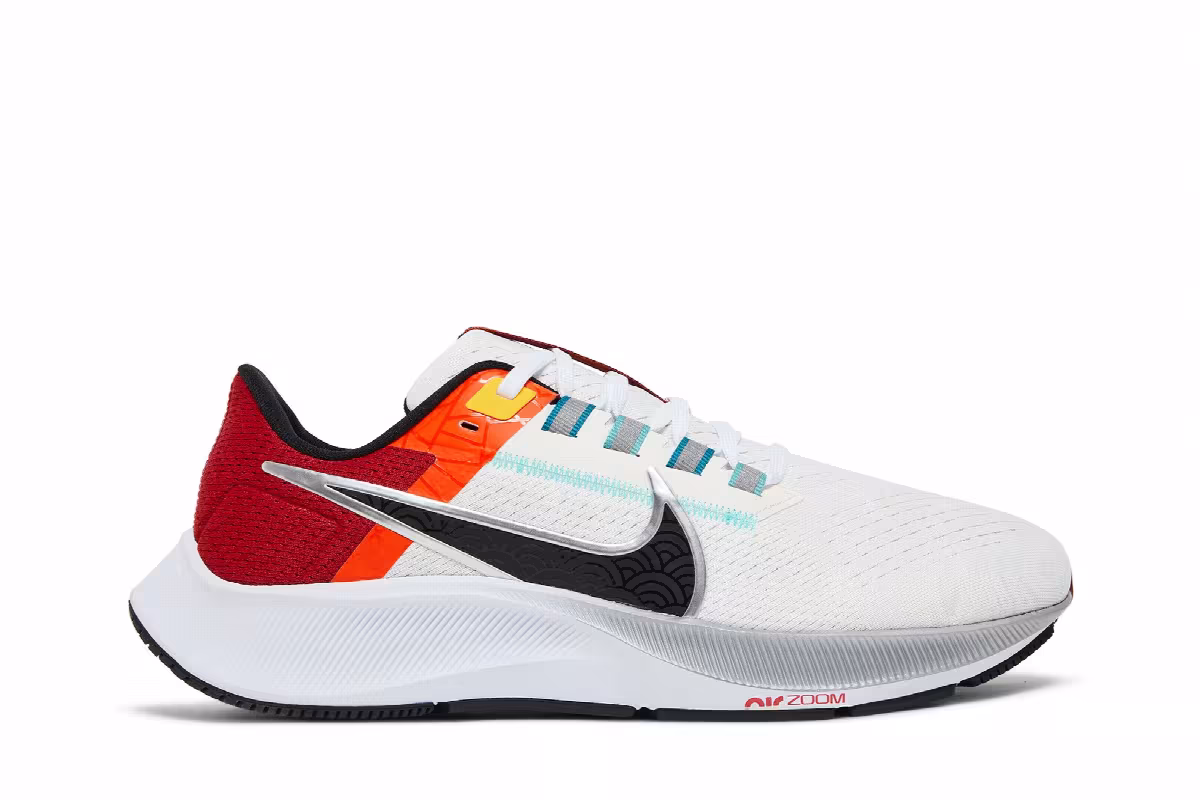 Nike Air Zoom Pegasus 38 Sail Gym Red Black, view 2