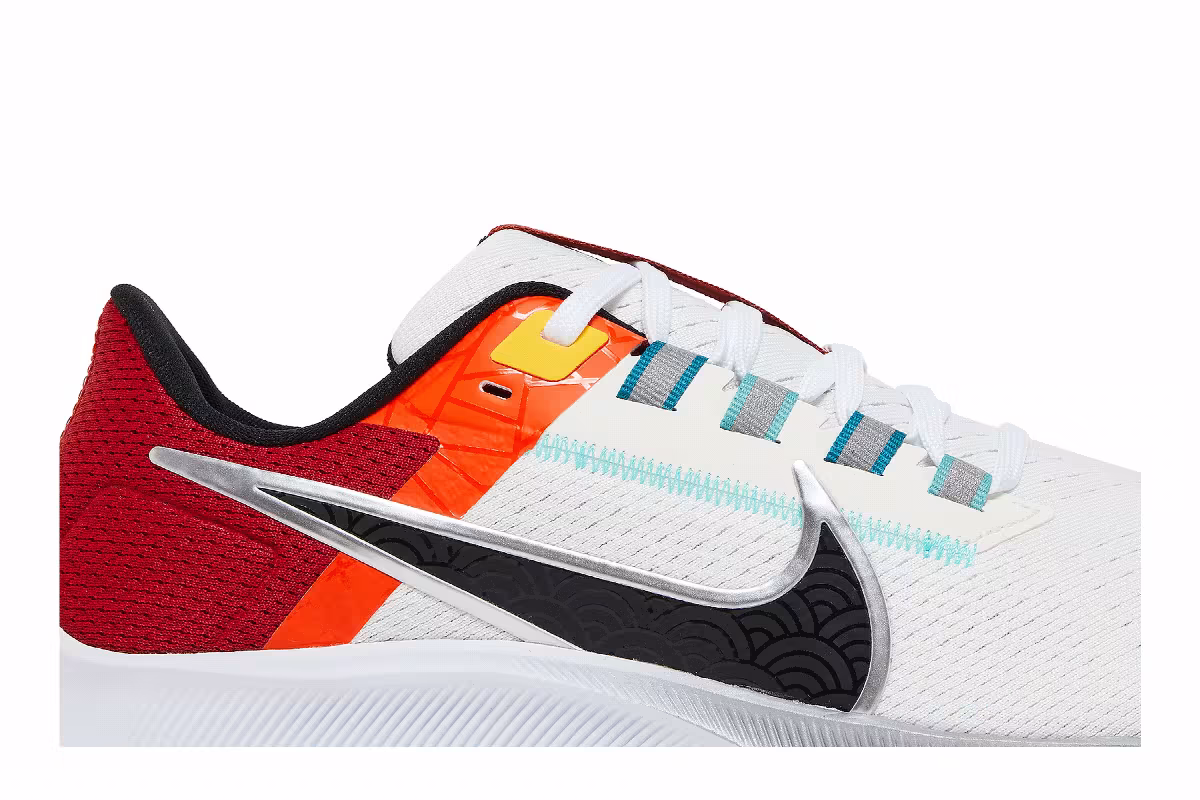 Nike Air Zoom Pegasus 38 Sail Gym Red Black, view 3
