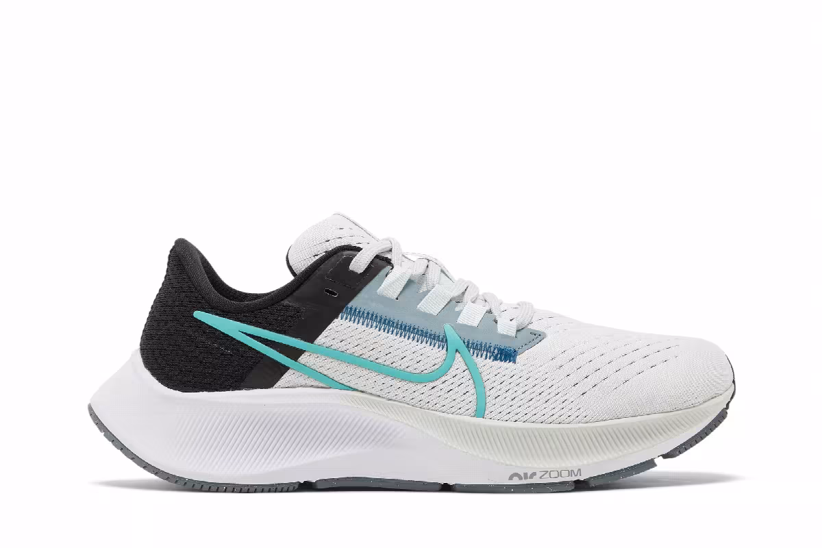 Nike Women's Air Zoom Pegasus 38 Ghost Aqua Aviator Grey, view 2