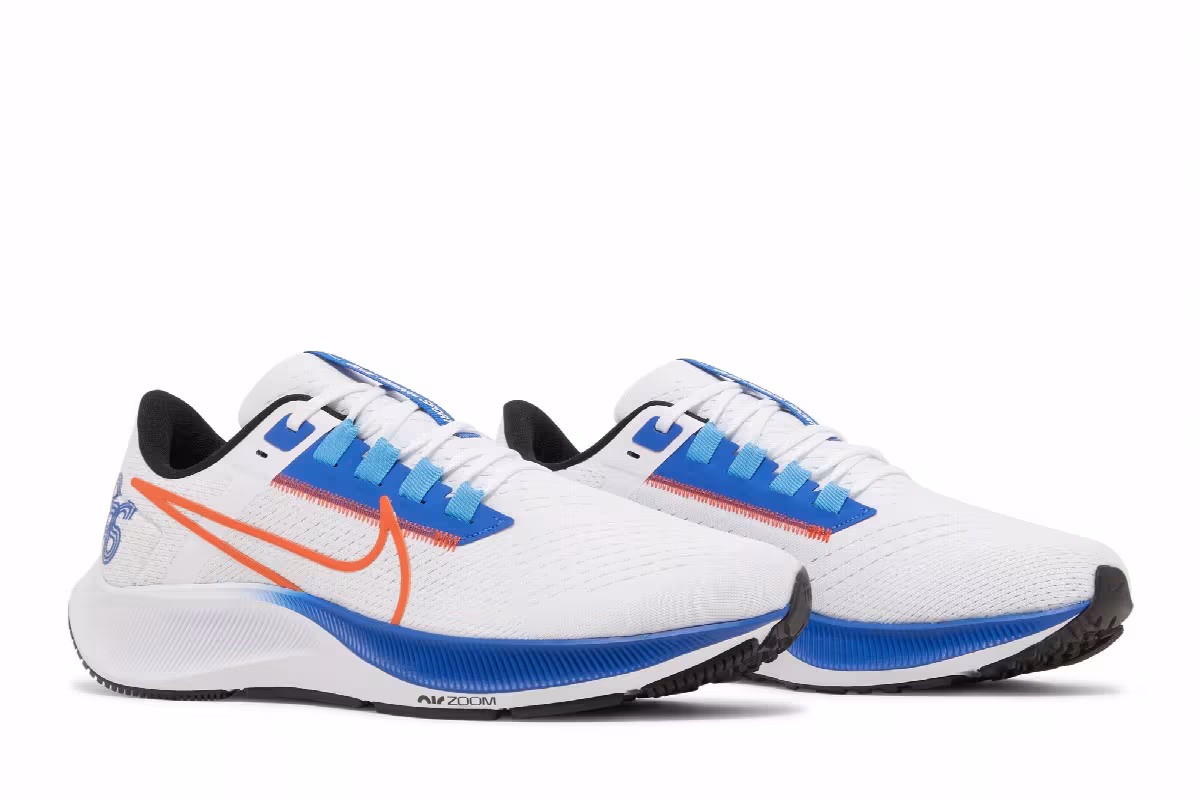 Nike Air Zoom Pegasus 38 White Game Royal, view 9