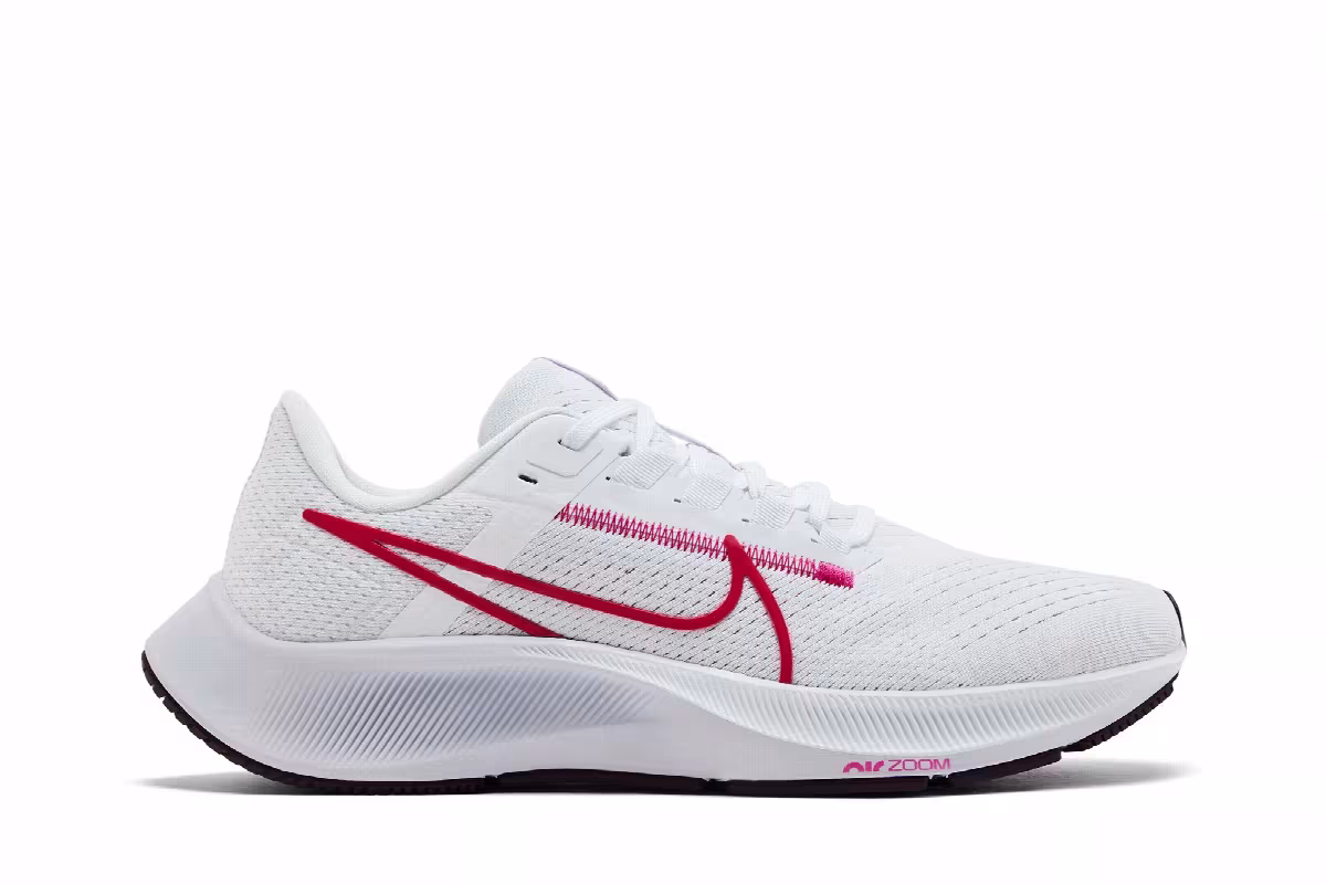 Nike Women's Air Zoom Pegasus 38 White Mystic Hibiscus, view 2