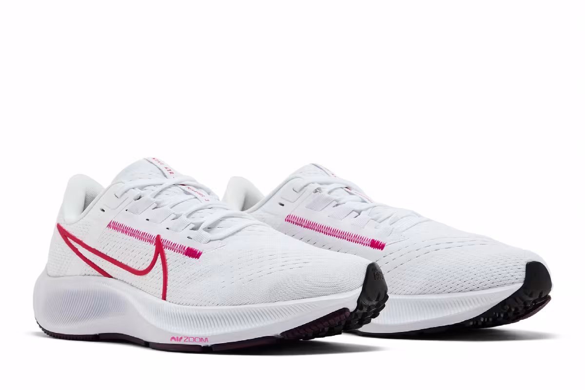 Nike Women's Air Zoom Pegasus 38 White Mystic Hibiscus, view 9