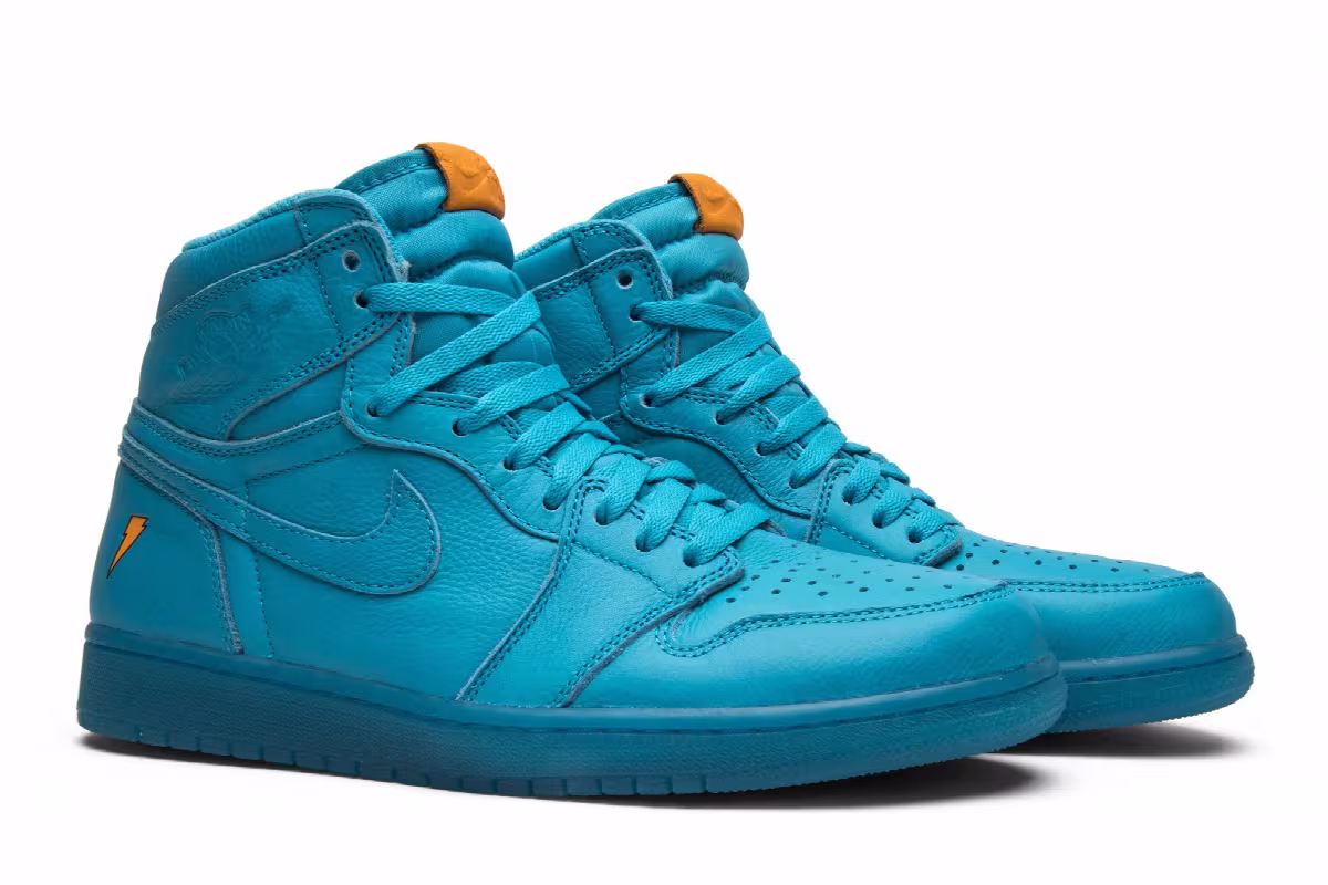 Air Jordan 1 High OG G8RD Gatorade Pack, Cool Blue, view 9