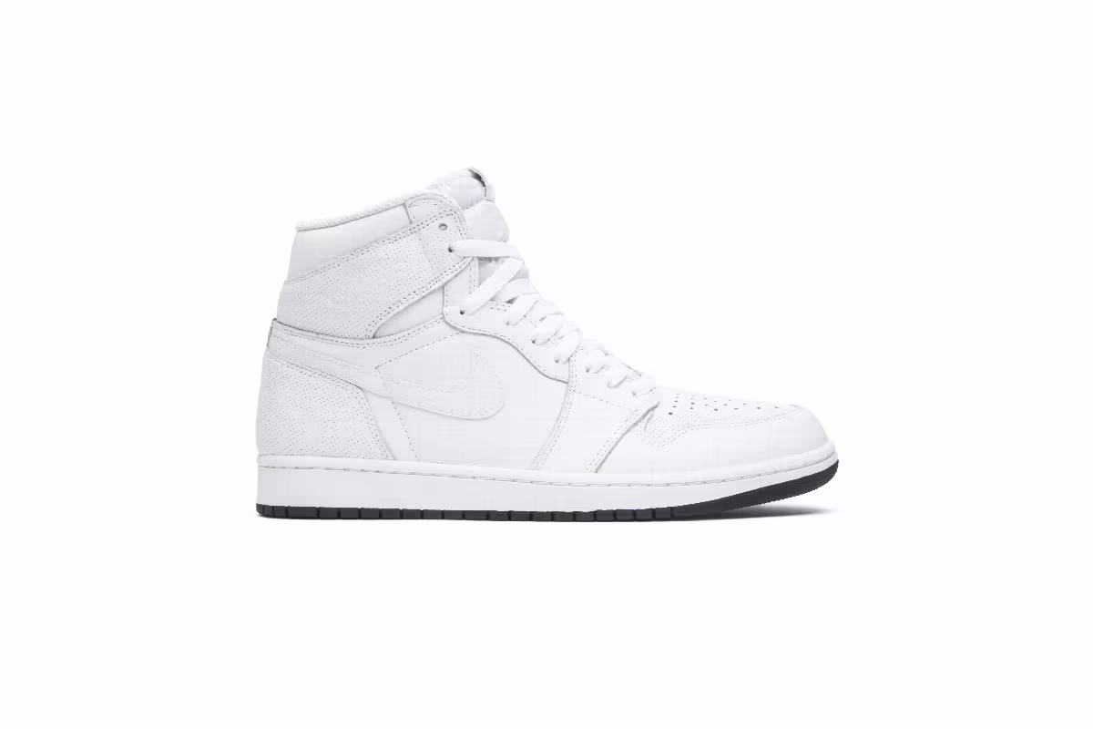 Air Jordan 1 High OG White Perforated, view 2