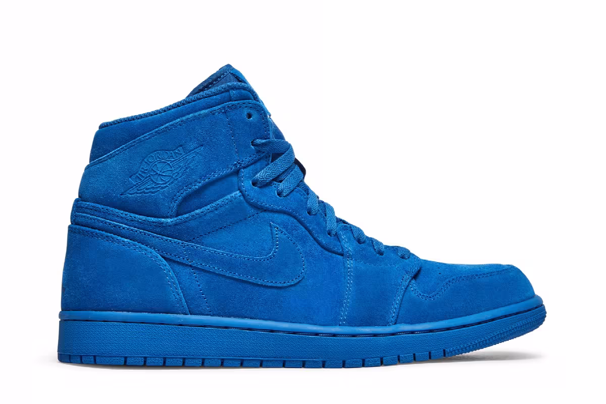 Air Jordan 1 High Blue Suede, view 2