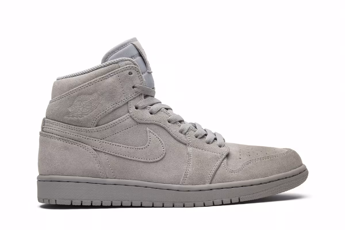 Air Jordan 1 High Grey Suede, view 2