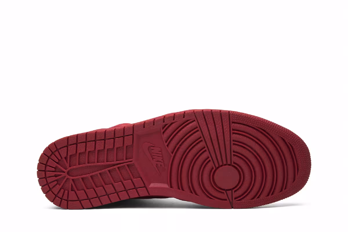 Air Jordan 1 High Red Suede, view 5
