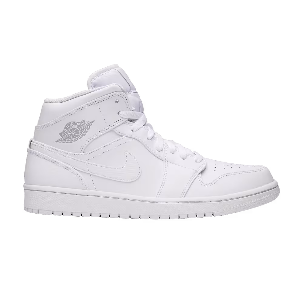 Air Jordan 1 Mid White Pure Platinum