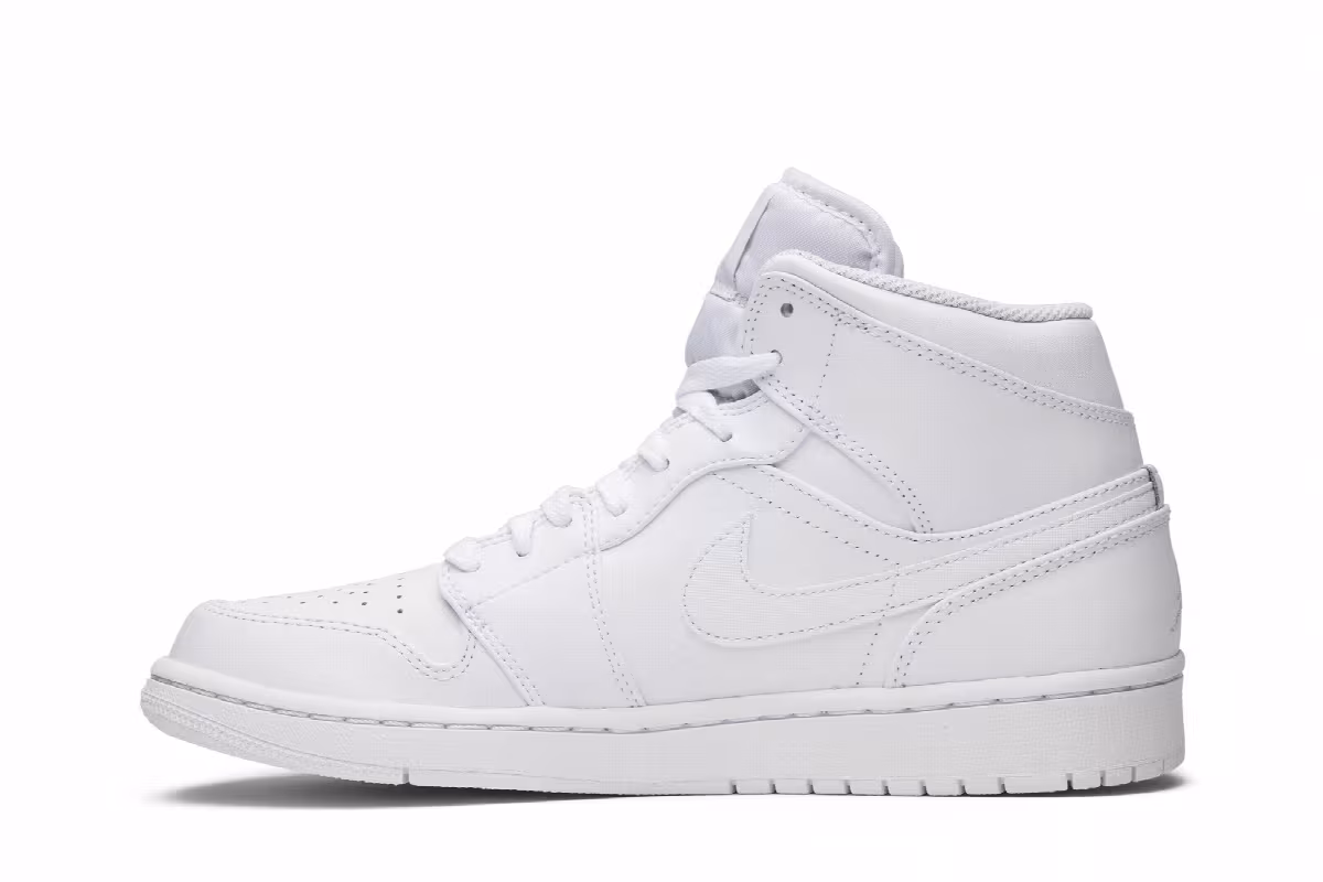 Air Jordan 1 Mid White Pure Platinum, view 4