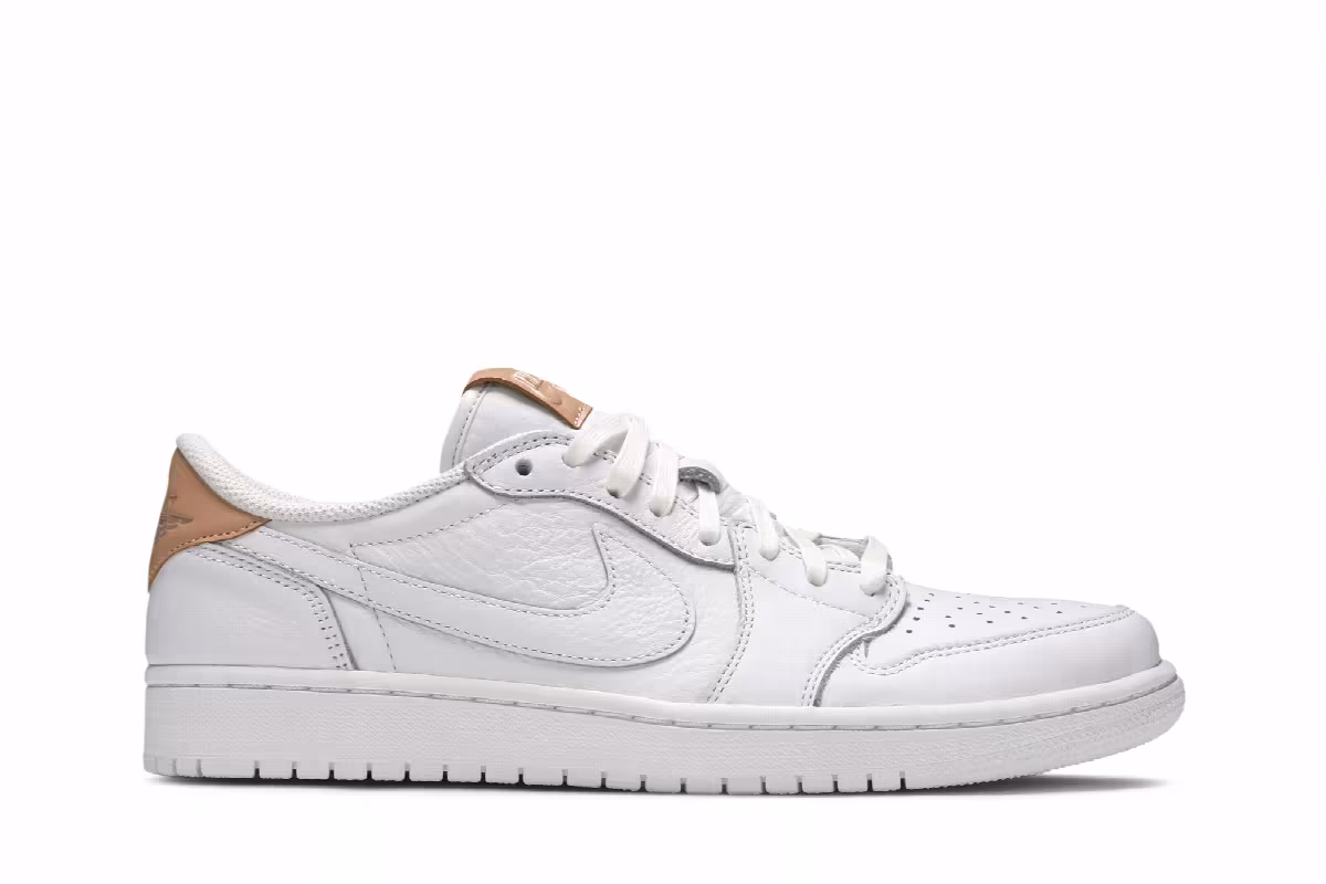 Air Jordan 1 Low OG Premium White Tan, view 2