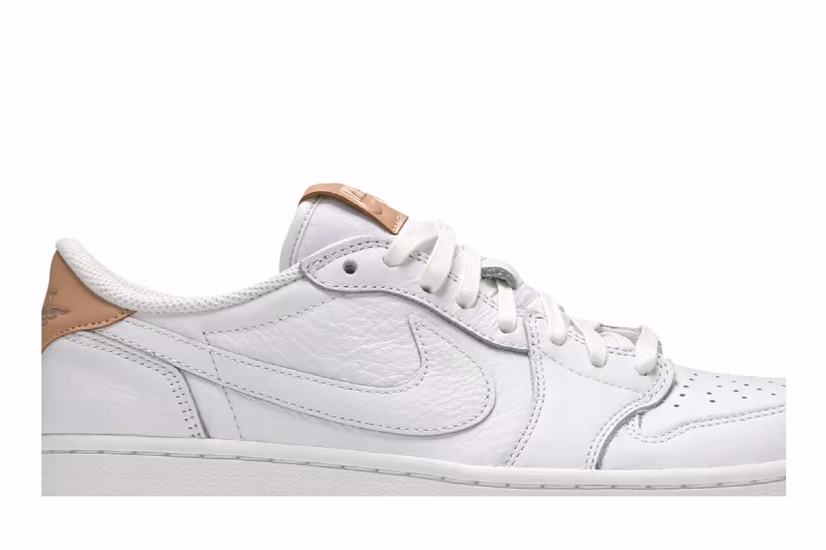 Air Jordan 1 Low OG Premium White Tan, view 3