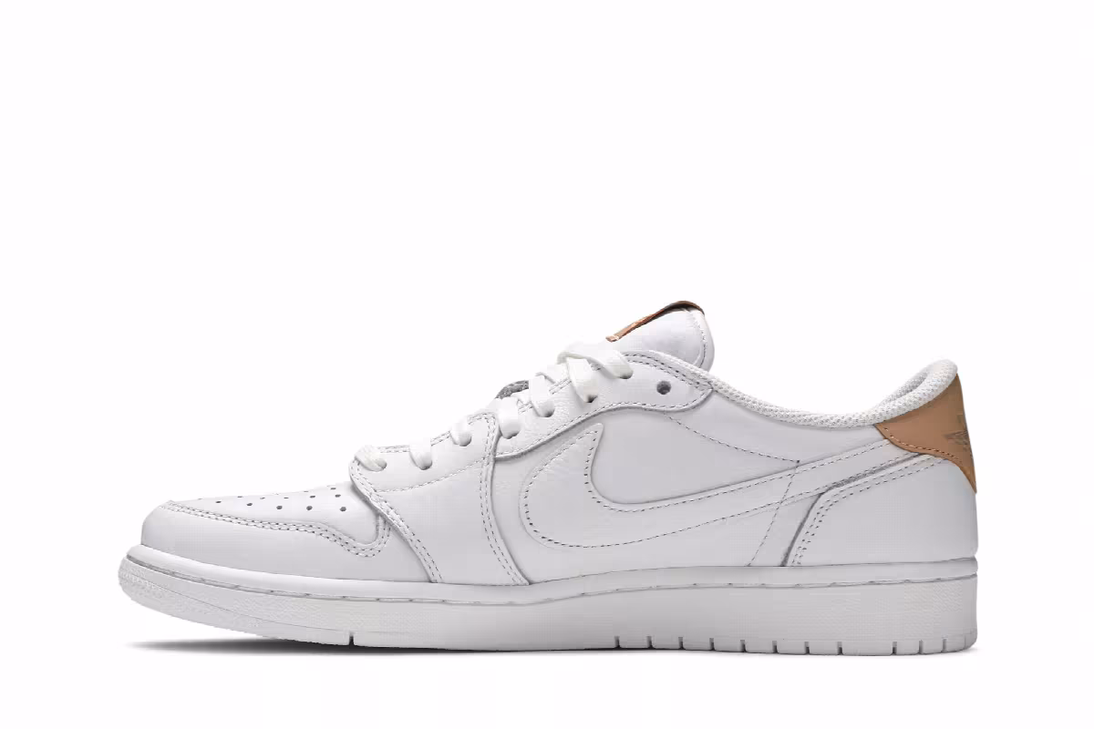 Air Jordan 1 Low OG Premium White Tan, view 4