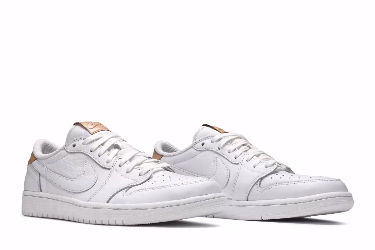 Air Jordan 1 Low OG Premium White Tan, view 9