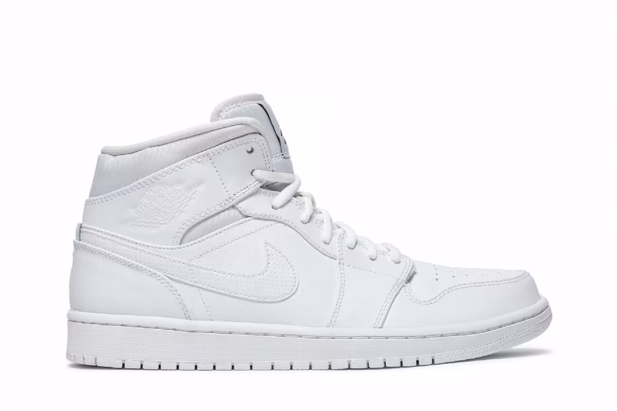 Air Jordan 1 Mid White, view 2